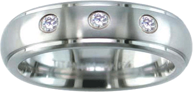 Example of titanium wedding ring